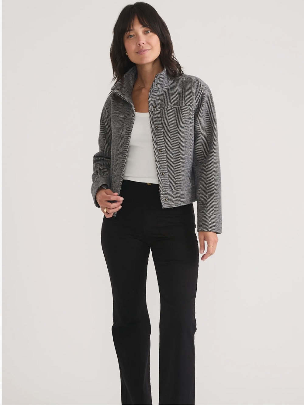 Marine Layer Asheville Herringbone Jacket